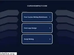 Sites similar to cursiveimpact.com