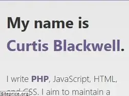 Sites similar to curtisblackwell.com