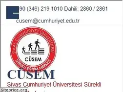Sites similar to cusem.cumhuriyet.edu.tr
