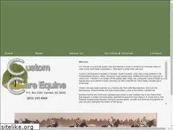 Sites similar to customcareequine.com