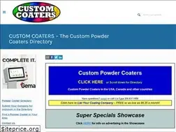 Sites similar to customcoaters.com