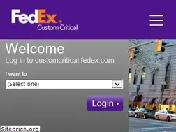 Sites similar to customcritical.fedex.com