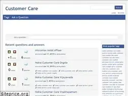 Sites similar to customer-carenumber.in