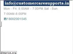 Sites similar to customercaresupports.in