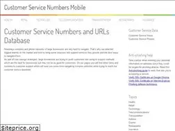 Sites similar to customerservicenumber.mobi