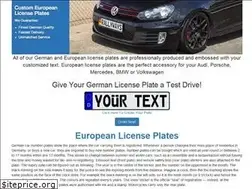 Sites similar to customgermanplates.com