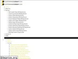 Sites similar to custommadeessay.com
