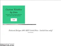 Sites similar to customnotablesbyjoan.com