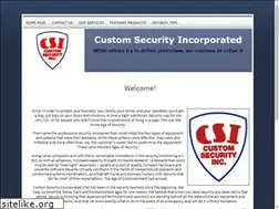 Sites similar to customsecurityincorporated.com