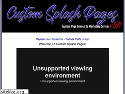 Sites similar to customsplashpages.com
