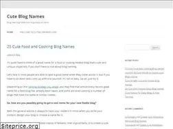 Sites similar to cuteblognames.com