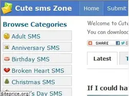 Sites similar to cutesmszone.com