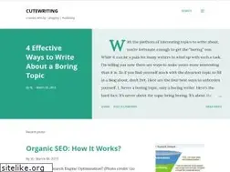 Sites similar to cutewriting.blogspot.com