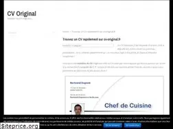 Sites similar to cv-original.fr