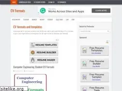 Sites similar to cvformats.com