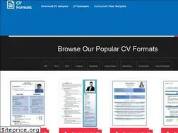 Sites similar to cvformats.in