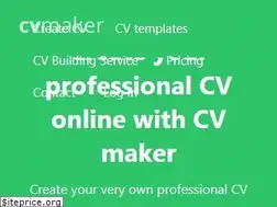 Sites similar to cvmaker.uk