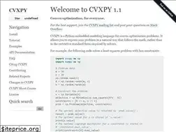 Sites similar to cvxpy.org