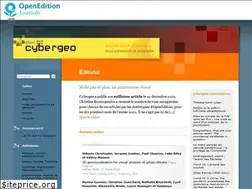 Sites similar to cybergeo.eu