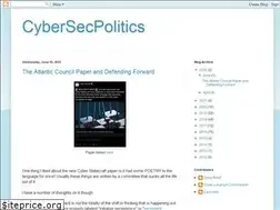 Sites similar to cybersecpolitics.blogspot.com