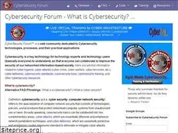 Sites similar to cybersecurityforum.com