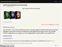 Sites similar to cyberseosuitefreedownload.wordpress.com