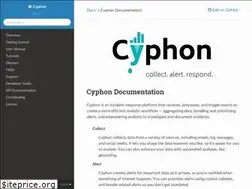 Sites similar to cyphon.readthedocs.io