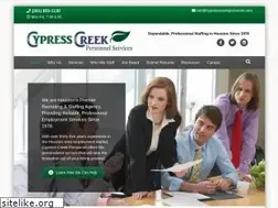 Sites similar to cypresscreekpersonnel.com