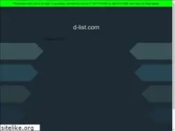 Sites similar to d-list.com