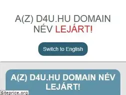 Sites similar to d4u.hu