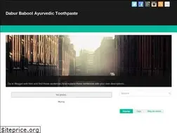 Sites similar to dabur-babool-ayurvedic-toothpaste.blogspot.com