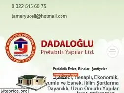 Sites similar to dadalogluprefabrik.com