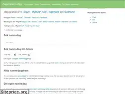 Sites similar to dagensnamnsdag.nu
