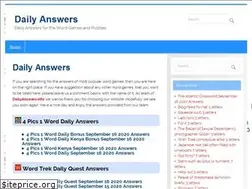 Sites similar to dailyanswers.info