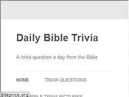 Sites similar to dailybibletrivia.com
