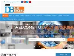 Sites similar to dailyblogging.in