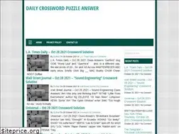 Sites similar to dailycrosswordanswer.com