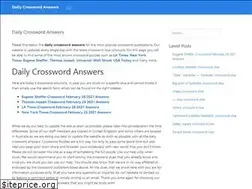 Sites similar to dailycrosswordanswers.com