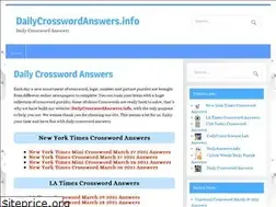 Sites similar to dailycrosswordanswers.info