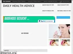 Sites similar to dailyhealthadvice.net