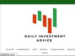 Sites similar to dailyinvestmentadvice.com