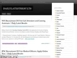 Sites similar to dailylatestresults.wordpress.com