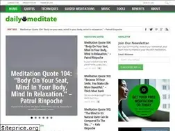 Sites similar to dailymeditate.com