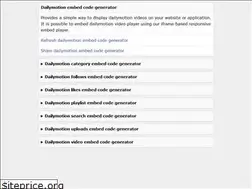 Sites similar to dailymotionembedcode.blogspot.com