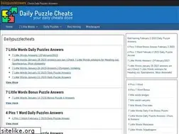 Sites similar to dailypuzzlecheats.com