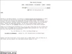 Sites similar to dailyscript.com