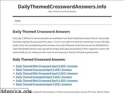 Sites similar to dailythemedcrosswordanswers.info
