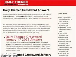 Sites similar to dailythemedcrosswordanswers.org