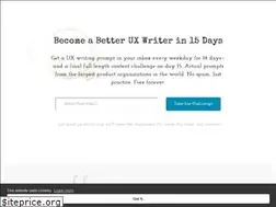 Sites similar to dailyuxwriting.com