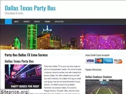 Sites similar to dallastexaspartybus.com